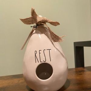 Rae Dunn birdhouse